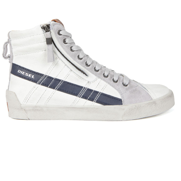 Diesel Mens White D String Plus Hi Top main image