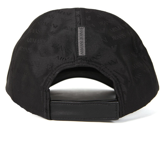 Armani Jeans Mens Black Allover Logo Cap #3