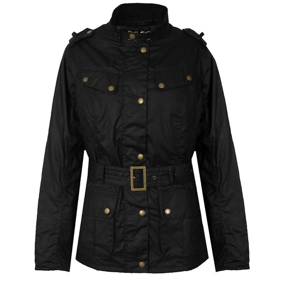 Barbour International Womens Black Goldwing Wax Jacket main image