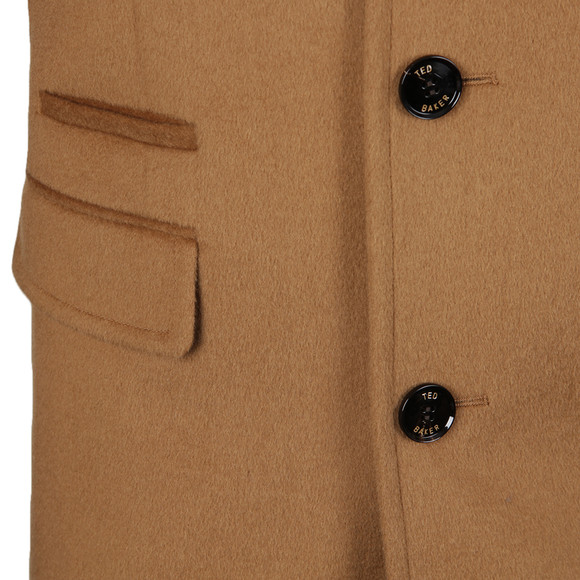 Ted Baker Mens Brown 3 Button Overcoat main image