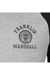 Franklin & Marshall Mens Black Raglan Sleeve Sweatshirt