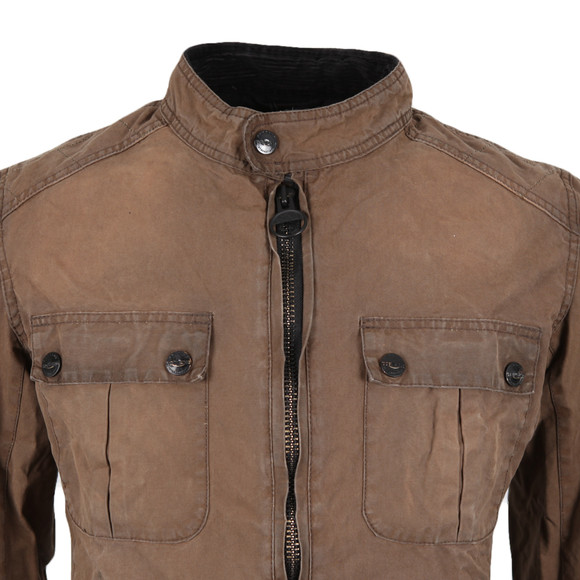 Barbour International Triumph Mens Brown Locking Wax Jacket #2