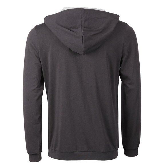 BOSS Bodywear Mens Black Plain Full Zip Hoody #2