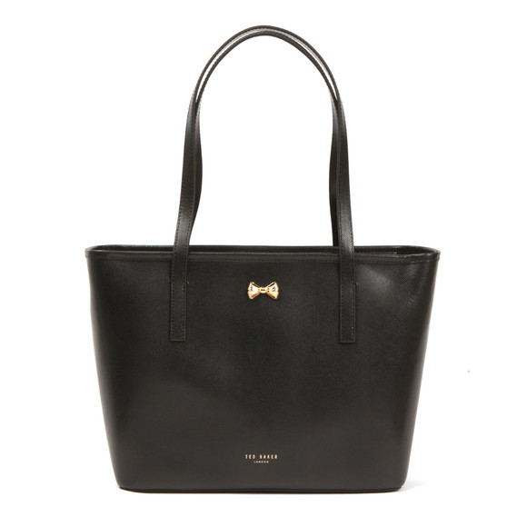 Ted Baker Womens Black Anaiya Micro Bow Small Shopper main image
