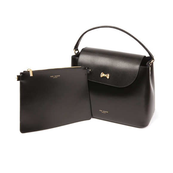 Ted Baker Womens Black Adalinn Micro Bow Top Handle Tote Bag #3