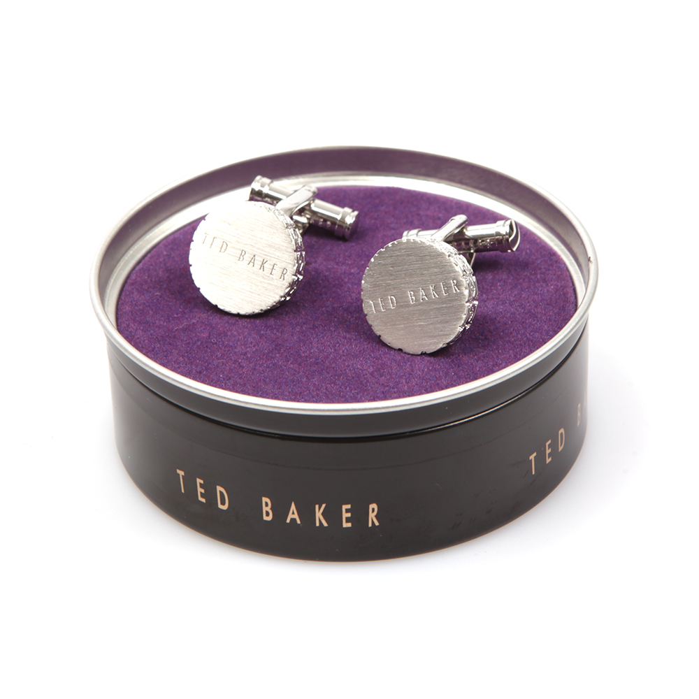 Ted Baker Round Geo Texture Cufflink Oxygen Clothing