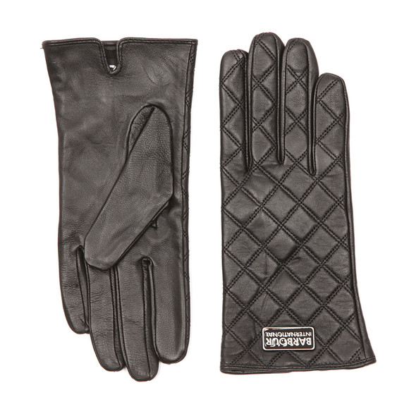Barbour International Womens Black Burton Leather Glove #1