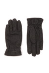 Gant Mens Grey Melton Gloves