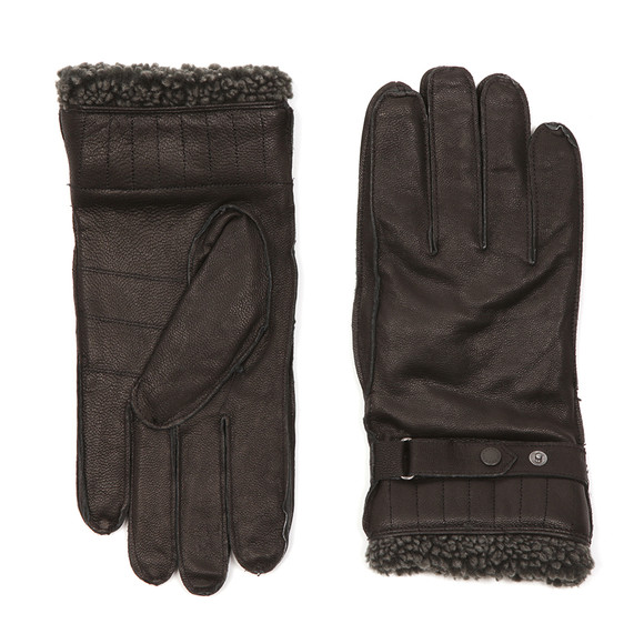 Barbour Lifestyle Mens Black Tindale Leather Glove main image