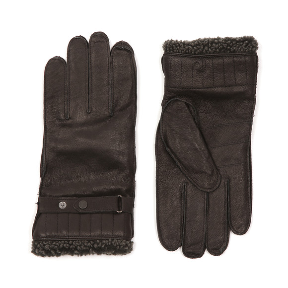 Barbour Lifestyle Mens Black Tindale Leather Glove main image