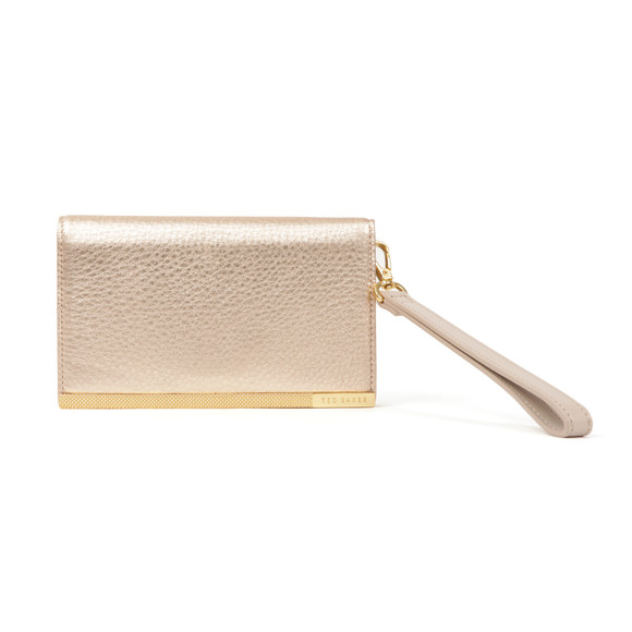 Ted Baker Womens Grey Quinlee Slim Bar Leather Phone Sleeve #1