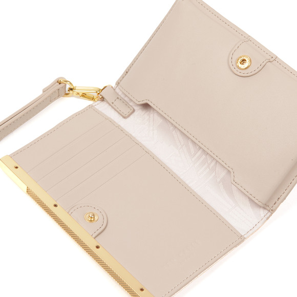 Ted Baker Womens Grey Quinlee Slim Bar Leather Phone Sleeve #3