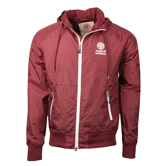 Franklin & Marshall Mens Red Lightweight Hooded Jacket main image