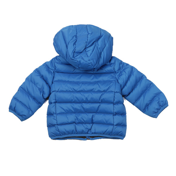 Armani Baby Boys Blue Hooded Padded Jacket #2
