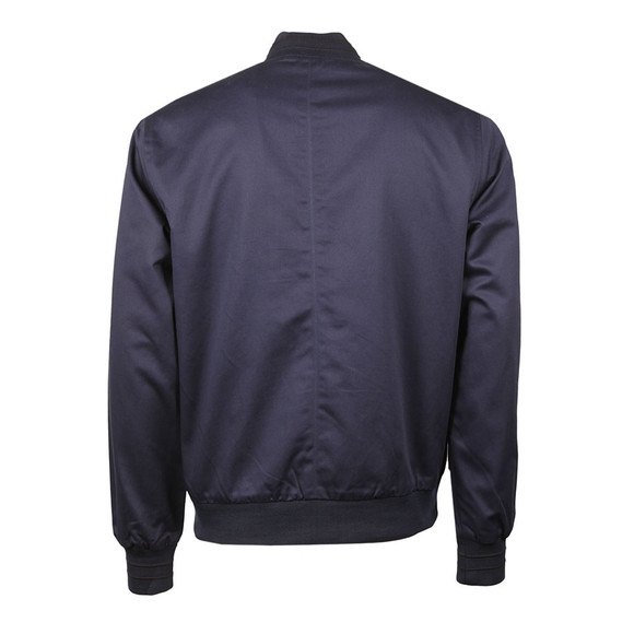 Fred Perry Mens Blue Tramline Tipped Bomber Jacket main image