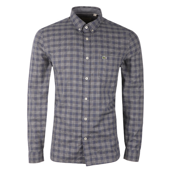 Lacoste Mens Blue L/S CH9904 Check Shirt #1