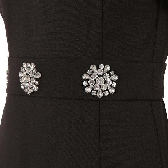 Michael Kors Womens Black Brooch Detail Dress main image