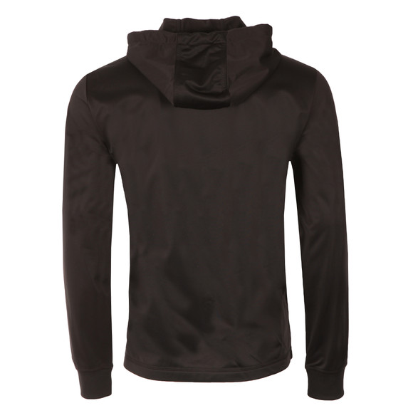 EA7 Emporio Armani Mens Black Full Zip Sleeve Logo Tricot Hoody main image