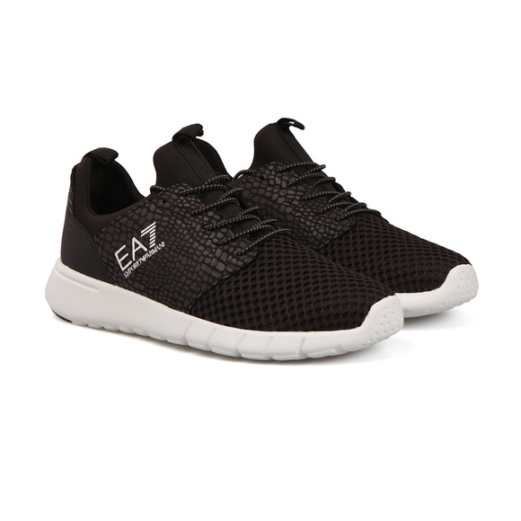 EA7 Emporio Armani Mens Black New Racer Mesh Trainer main image