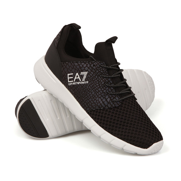 EA7 Emporio Armani Mens Black New Racer Mesh Trainer main image
