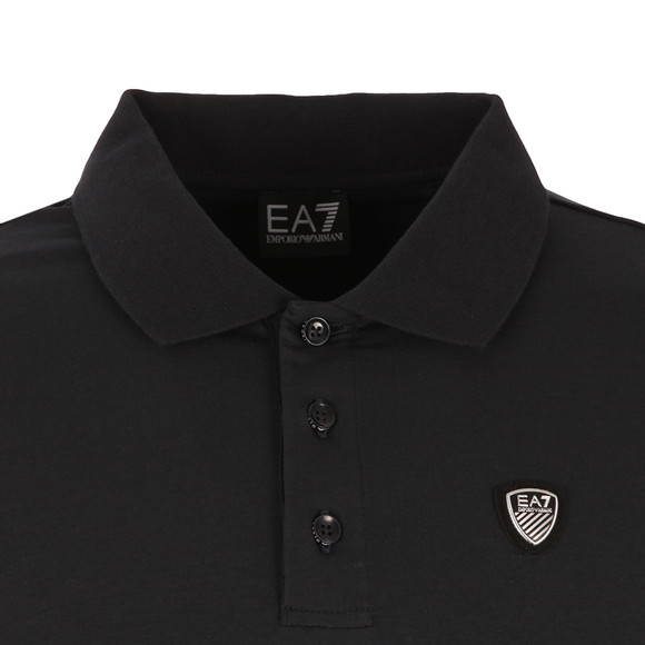 EA7 Emporio Armani Mens Blue Small Shield Logo Polo Shirt main image