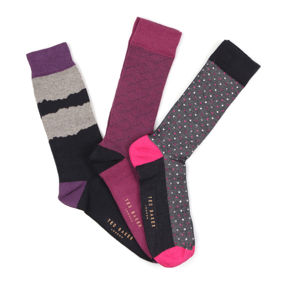 Ted Baker 3 Pack Sock Gift Set Oxygen Clothing