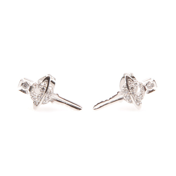 Vivienne Westwood Womens Silver Darianne Petite Key Earring main image