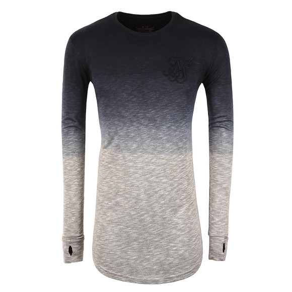 Sik Silk Mens Blue Mouline Dip Dye Undergarment Tee main image