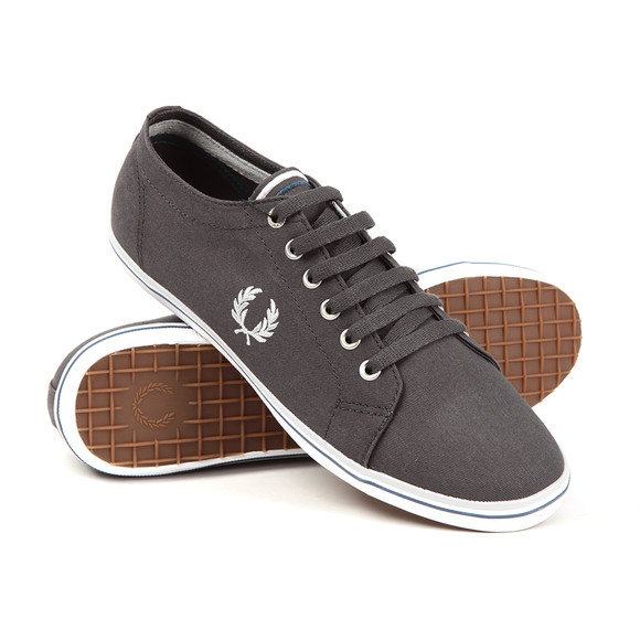 Fred Perry Mens Grey Kingston Twill Plimsole #4