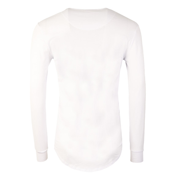 Sik Silk Mens White Long Sleeve Gym T Shirt main image