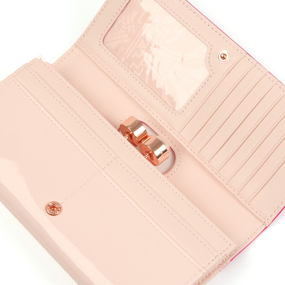 Ted Baker Womens Pink Cecilie Pearl Bobble Patent Matinee Purse main image