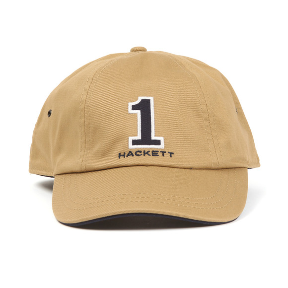 Hackett Mens Beige Number Cap main image