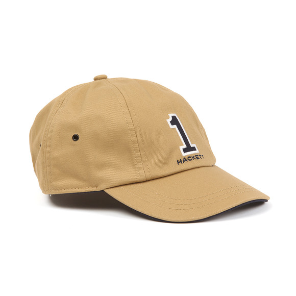 Hackett Mens Beige Number Cap main image