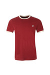 Fred Perry Sportswear Mens Red Taped Ringer T-Shirt