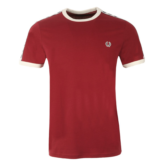 Fred Perry Sportswear Mens Red Taped Ringer T-Shirt main image