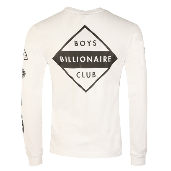 Billionaire Boys Club Mens White Aviation Print Long Sleeve T Shirt #3