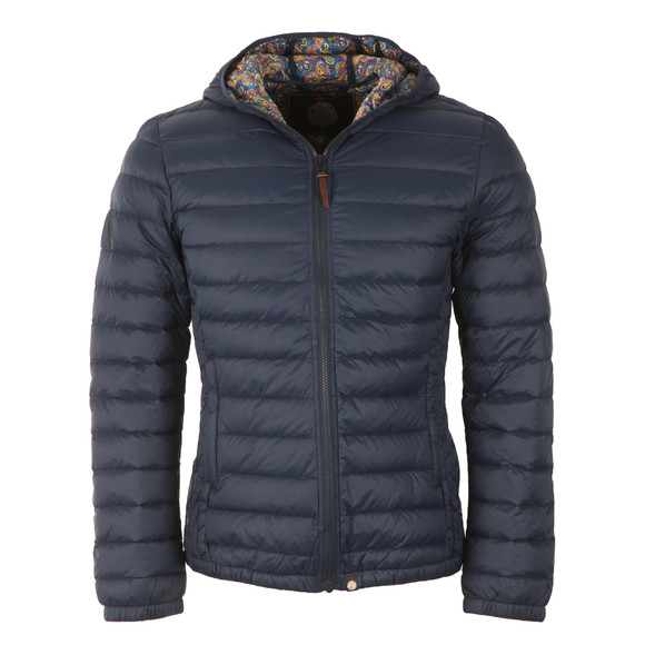 Pretty Green Mens Blue Pembrook Quilted Jacket main image