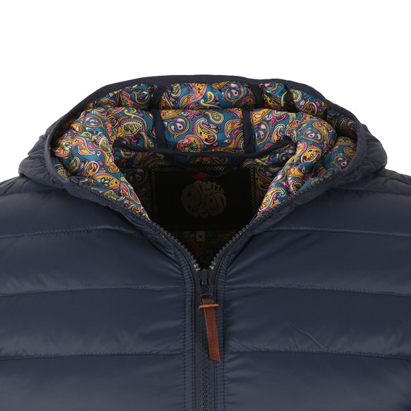 Pretty Green Mens Blue Pembrook Quilted Jacket main image