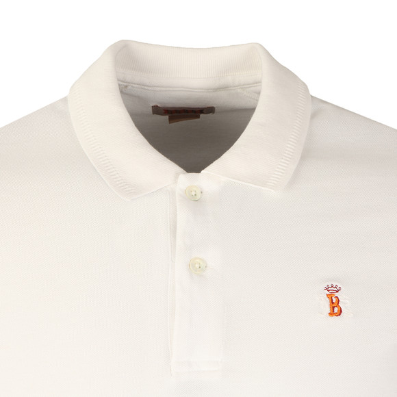 Baracuta Mens Off-White Pique Polo Shirt #2