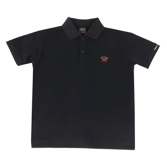 Paul & Shark Cadets Boys Blue Embroidered Logo Polo Shirt #1