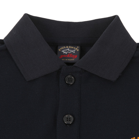 Paul & Shark Cadets Boys Blue Embroidered Logo Polo Shirt #3