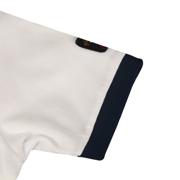 Paul & Shark Cadets Boys White Large Logo Ringer T Shirt #4