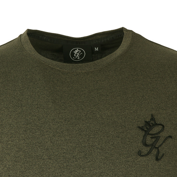Gym King Mens Green Curve Hem Salt N Pepper Tee main image