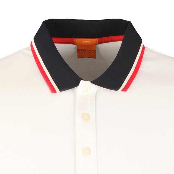 BOSS Casual Mens White Pay Polo Shirt  #2