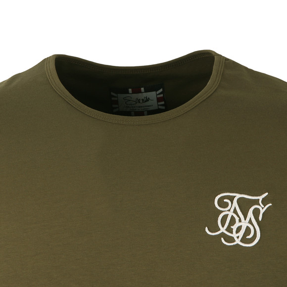 Sik Silk Mens Green Long Sleeve Gym T Shirt main image