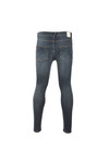 Eleven Degrees Mens Blue Distressed Super Skinny Jean