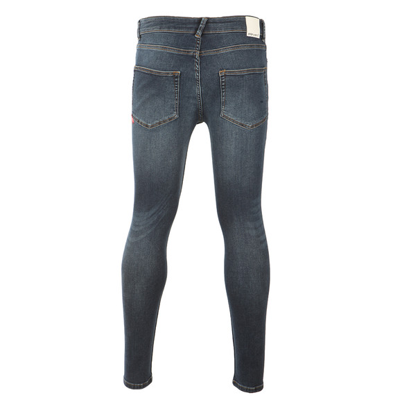 Eleven Degrees Mens Blue Distressed Super Skinny Jean main image
