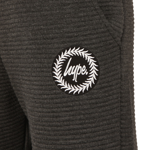 Hype Mens Grey Ribbed Joggers  main image