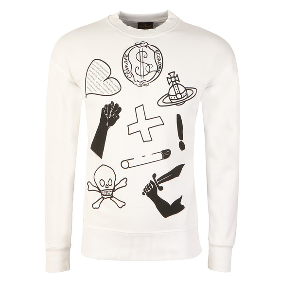 Vivienne Westwood Anglomania News Logo Mix Sweatshirt | Oxygen