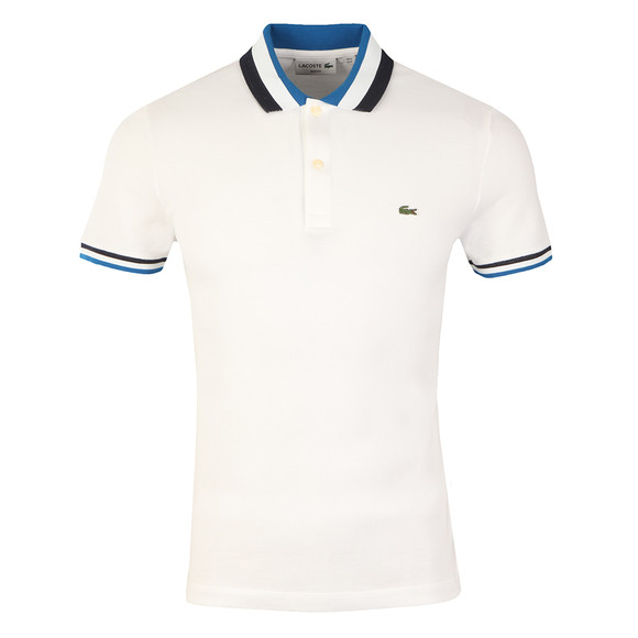 Lacoste Mens White PH2011 S/S Polo #1